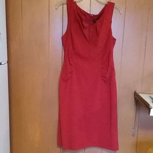 sharagano red dress